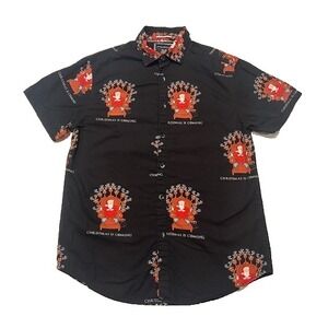 Denim & Flower Ricky Singh Santa Christmas Is Coming Button Down Shirt - Size S